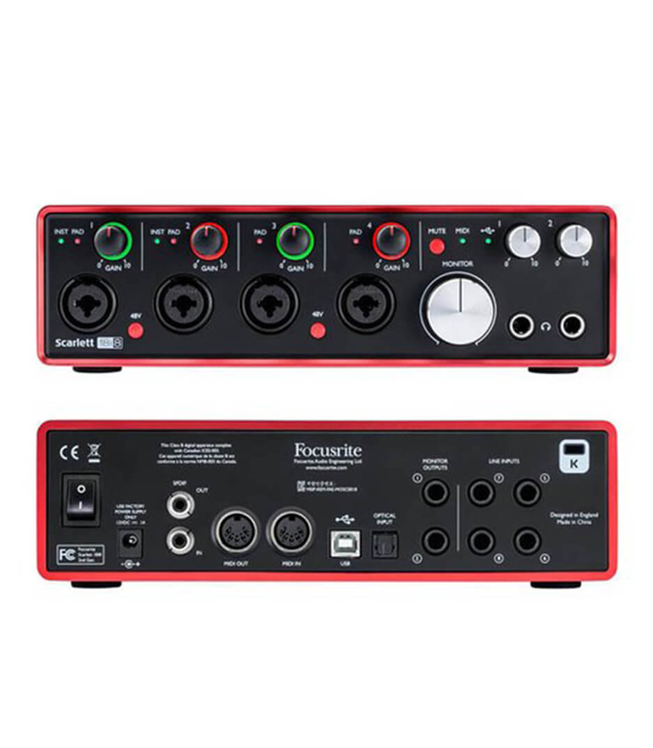 Interfaz de Audio Scarlett 18i8 3ra Gen Focusrite