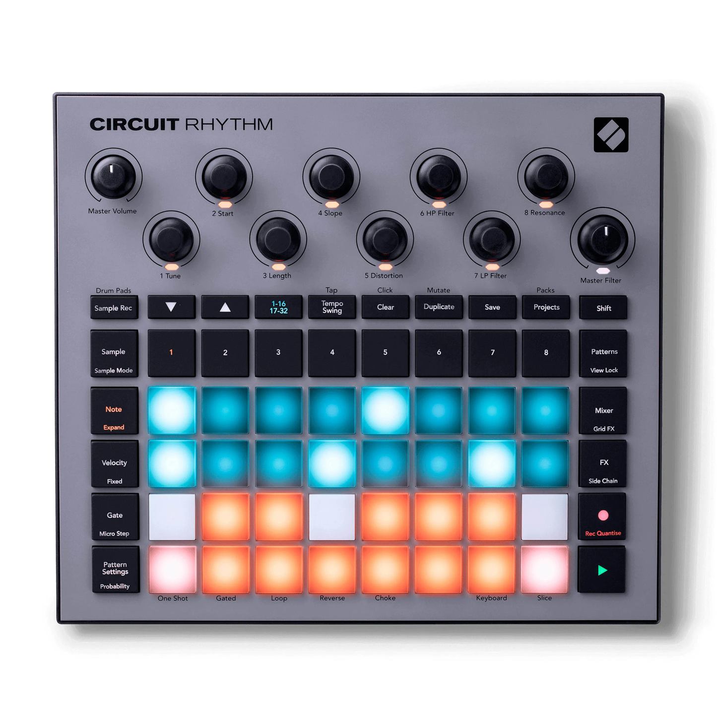 Controlador Sampler Circuit Rhytm Novation