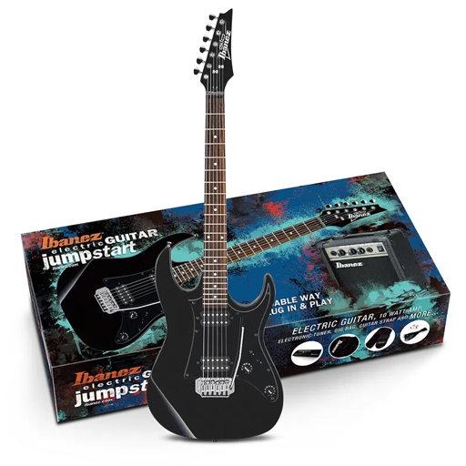 Pack Guitarra Eléctrica con Amplificador + Accesorios IJRX20U Black Ibanez
