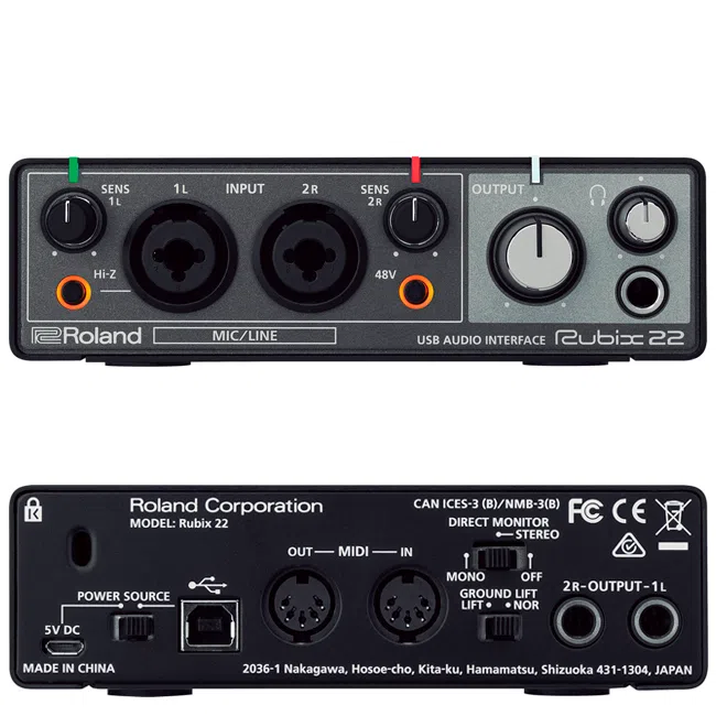 Interfaz de Audio RUBIX22 USB Roland