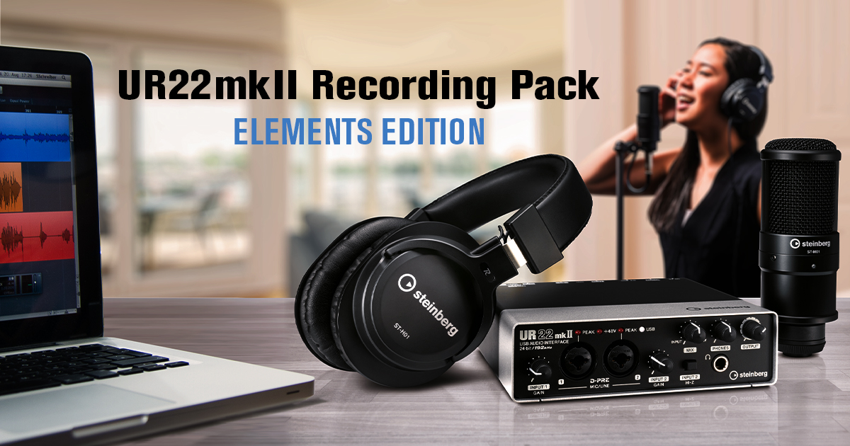 UR22MKII Recording Pack de Grabación USB Steinberg
