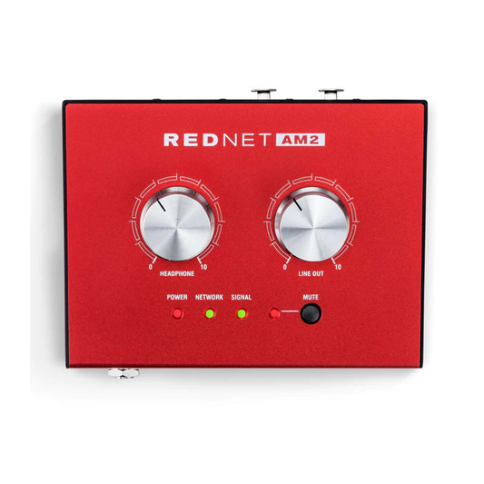 Amplificador de Audífonos Estéreo Dante Pro RedNet AM2 Focusrite