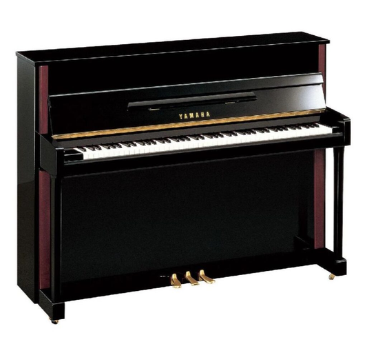 Piano Acústico Vertical JX113T + Sillín acabado Polished Ebony Yamaha