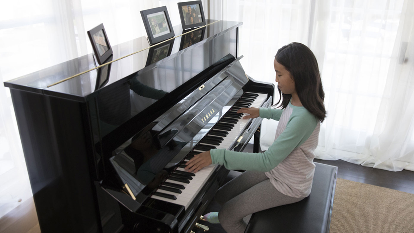 Piano Acústico Vertical U1 + Sillín acabado Polished Ebony Yamaha